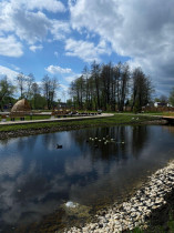 Десятиклассники посетили новую набережную на реке Усманка.